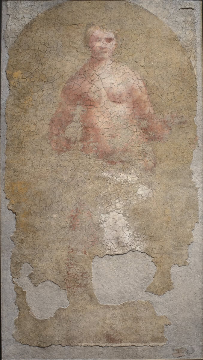 Giorgione'nin Fondaco dei Tedeschi cephesinden kalan Çıplak Kadın (La Nuda) freski, yaklaşık 1508