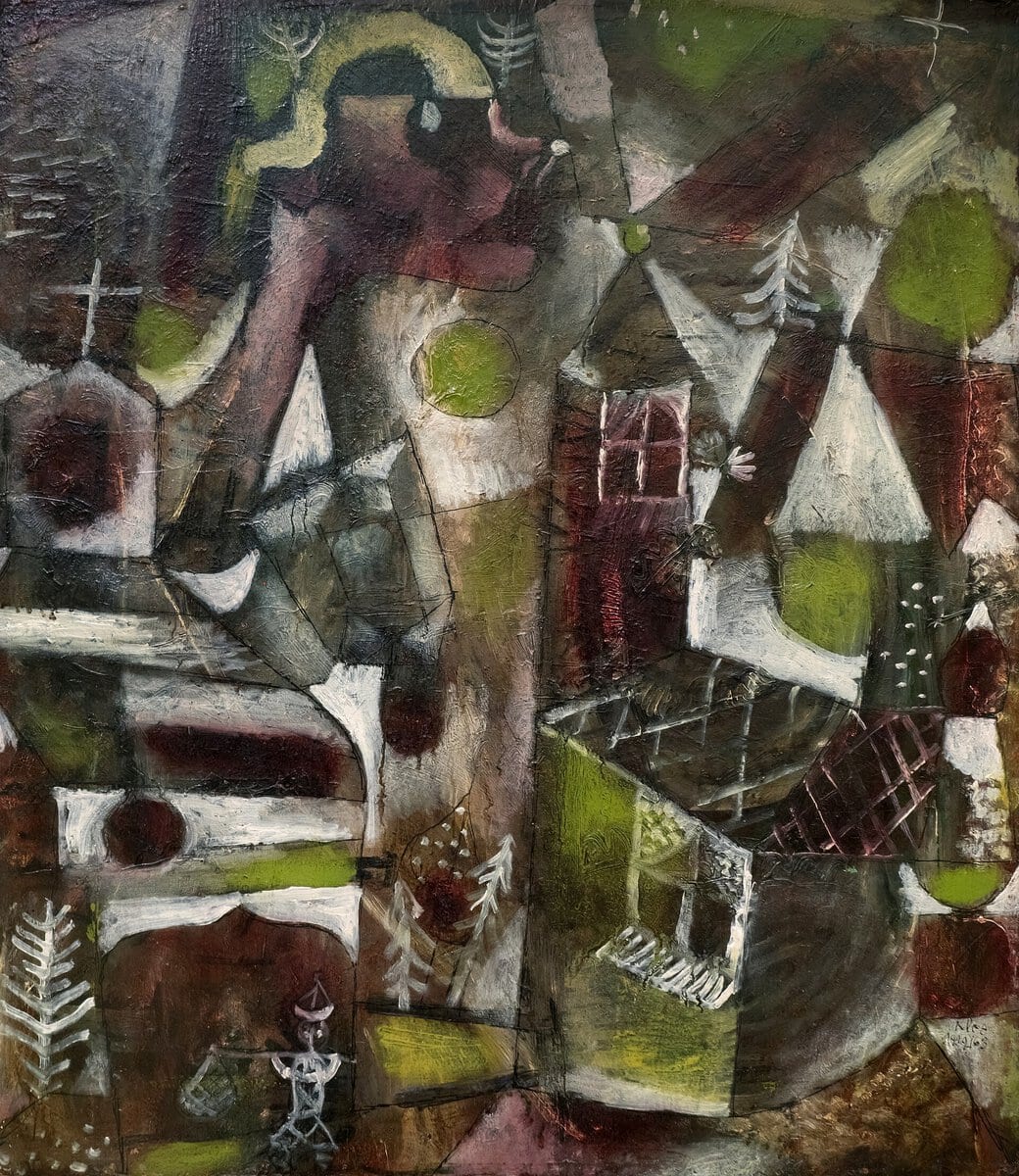 Paul Klee'nin Bataklık Efsanesi (Sumpflegende) tablosu, 1919