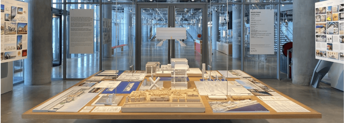 Renzo Piano: Yerin Ruhu sergisinde müze binasının maketleri