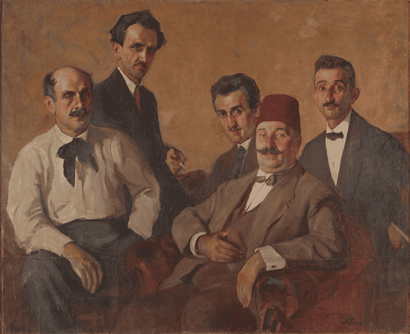 Feyhaman Duran'ın Ressamlar Grubu tablosu
