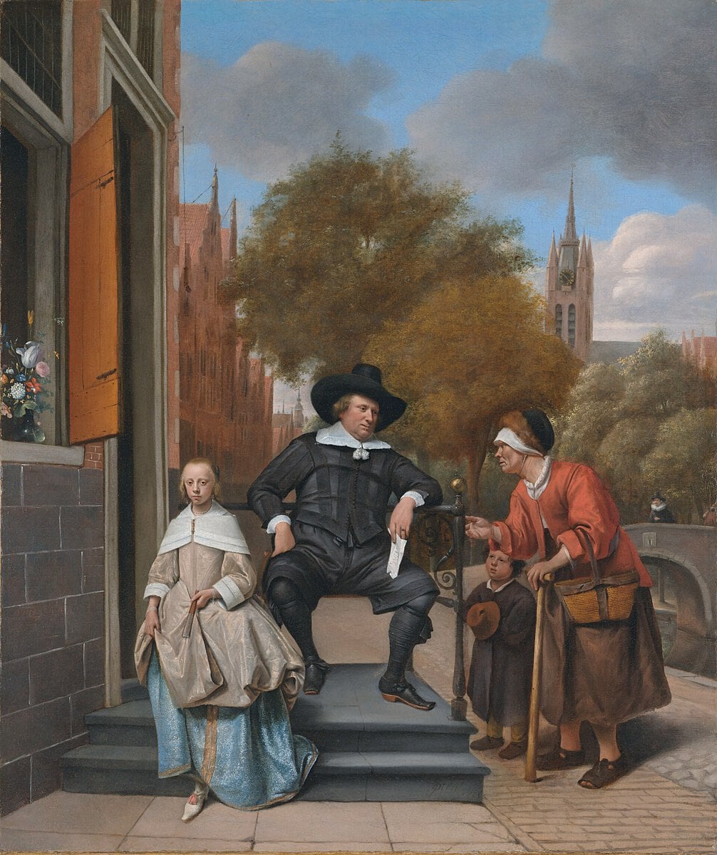 Jan Steen'in Delftli Burjuva ve Kızı tablosu, 1655