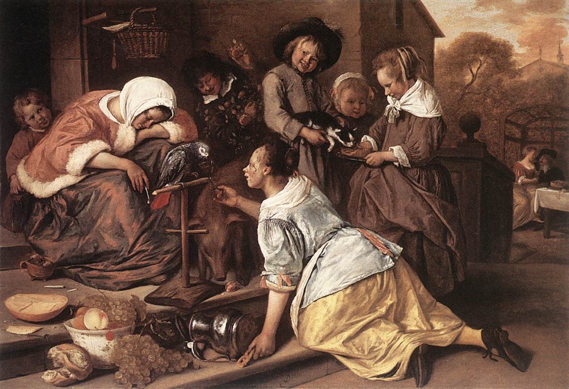 Jan Steen'in Ölçüsüzlüğün Sonuçları tablosu, yaklaşık 1663–1665