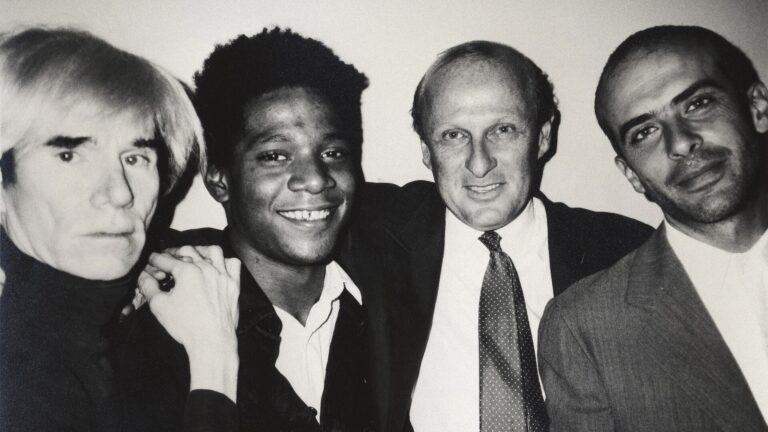 Andy Warhol, Jean-Michel Basquiat, Bruno Bischofberger ve Francesco Clemente, New York, 1984