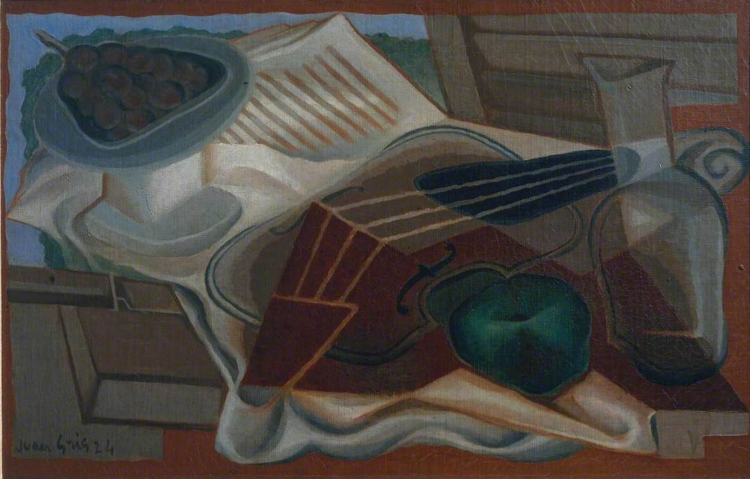 Juan Gris'in Keman ve Meyve Tabağı tablosu, 1924