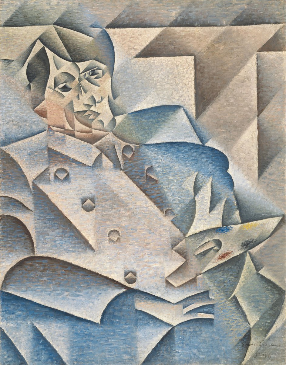 Juan Gris'in Pablo Picasso'nun Portresi tablosu, 1912