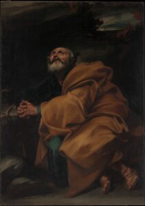 Aziz Petrus'un Gözyaşları, Jusepe de Ribera, yaklaşık 1612-1613