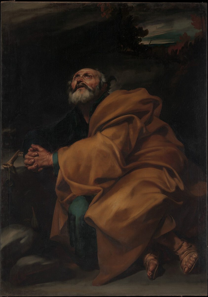 Aziz Petrus'un Gözyaşları, Jusepe de Ribera, yaklaşık 1612-1613