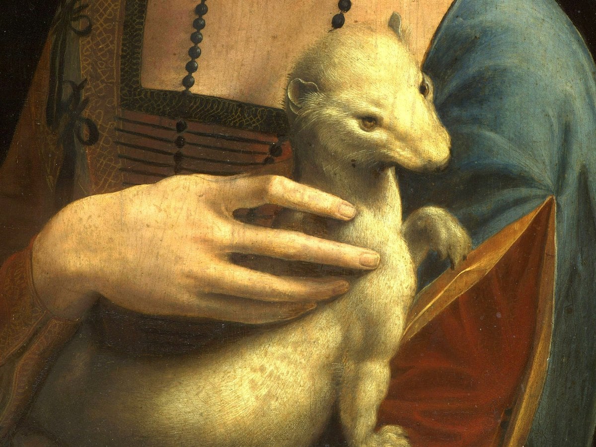 Leonardo da Vinci, Kakımlı Kadın tablosundaki kakım ve el