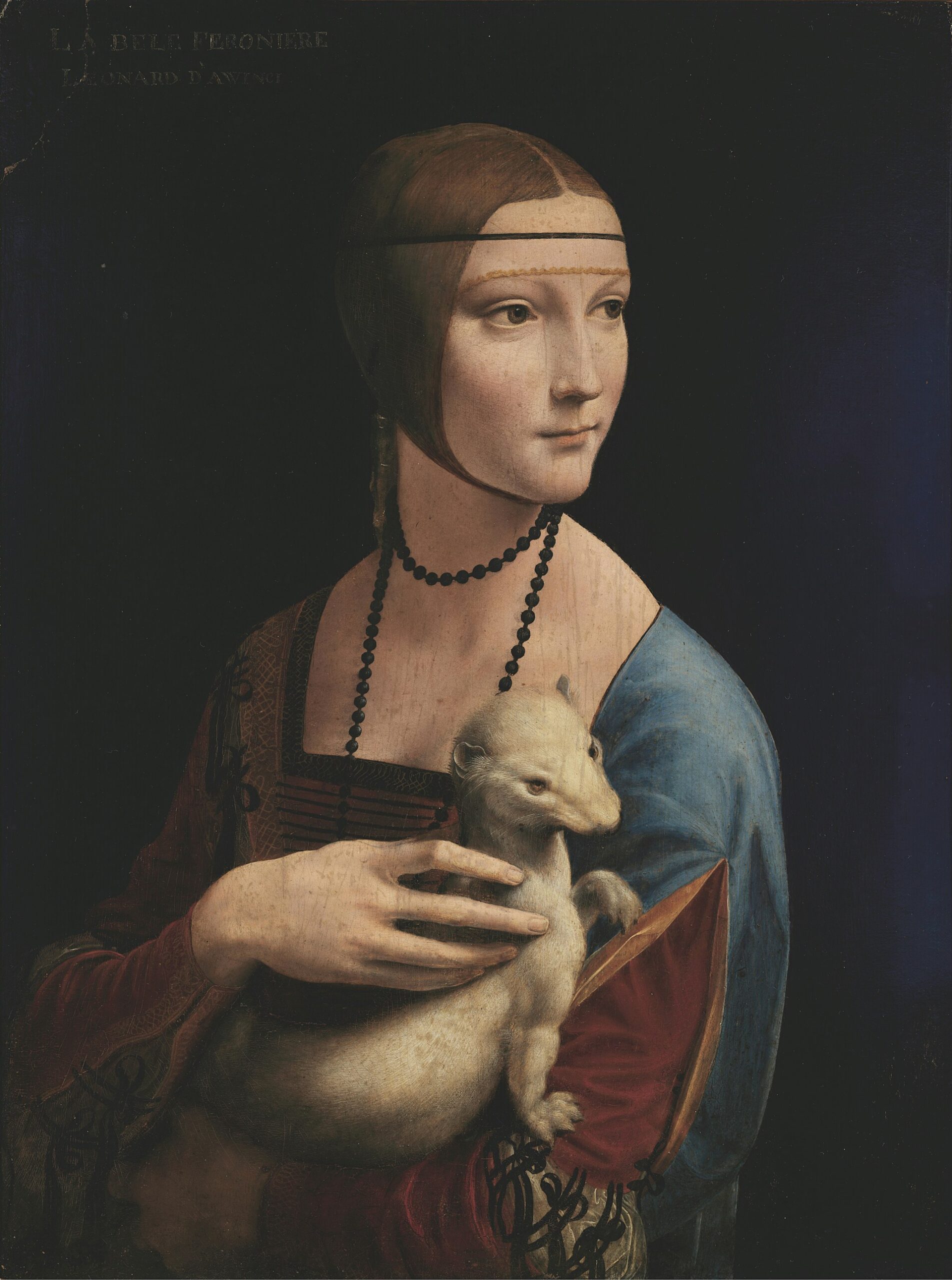 Leonardo da Vinci, Kakımlı Kadın (yaklaşık 1489-1491), Czartoryski Müzesi, Krakow