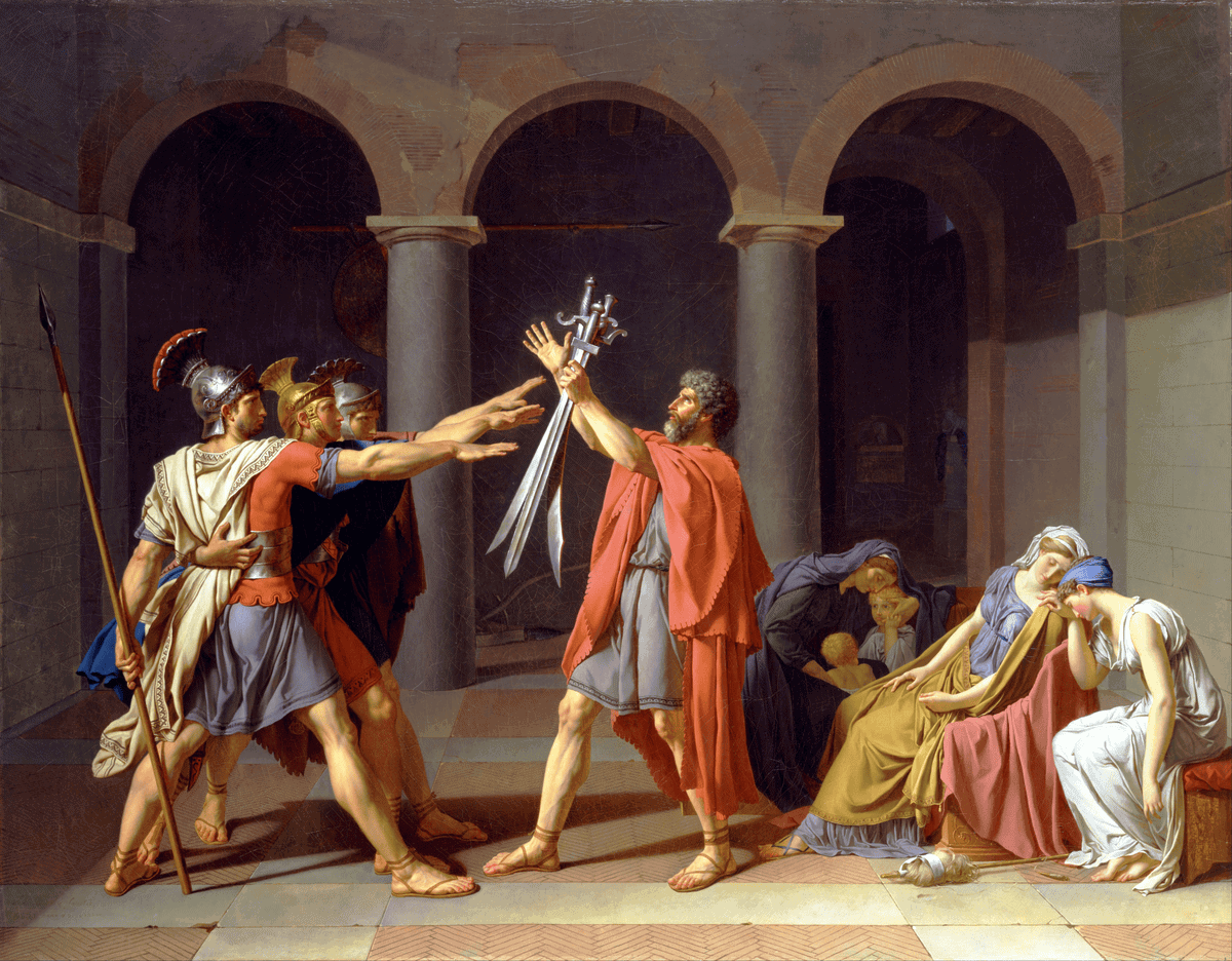 Jacques-Louis David — Horatii Kardeşlerin Yemini