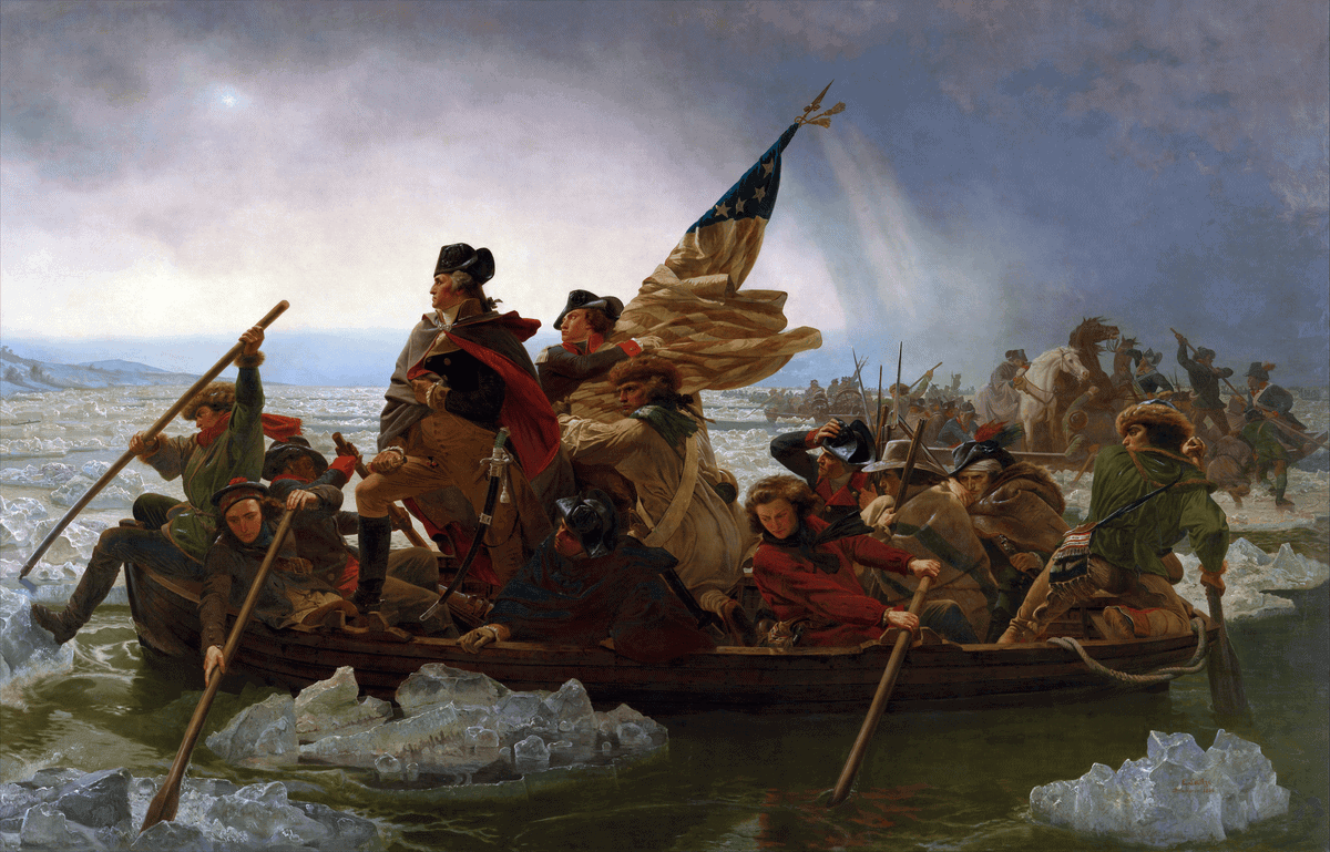 Emanuel Leutze — Washington Delaware Nehri'ni Geçerken