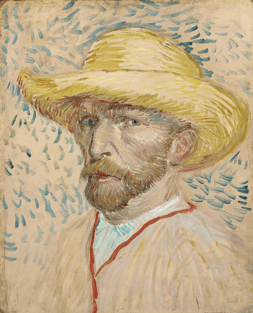 Vincent van Gogh — Hasır Şapkalı Otoportre