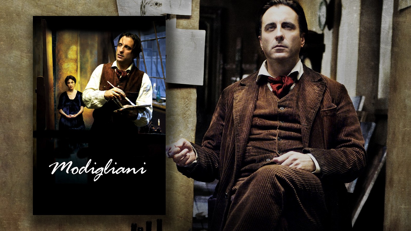 Modigliani Filmleri filminin afişi ve sahne görüntüsü