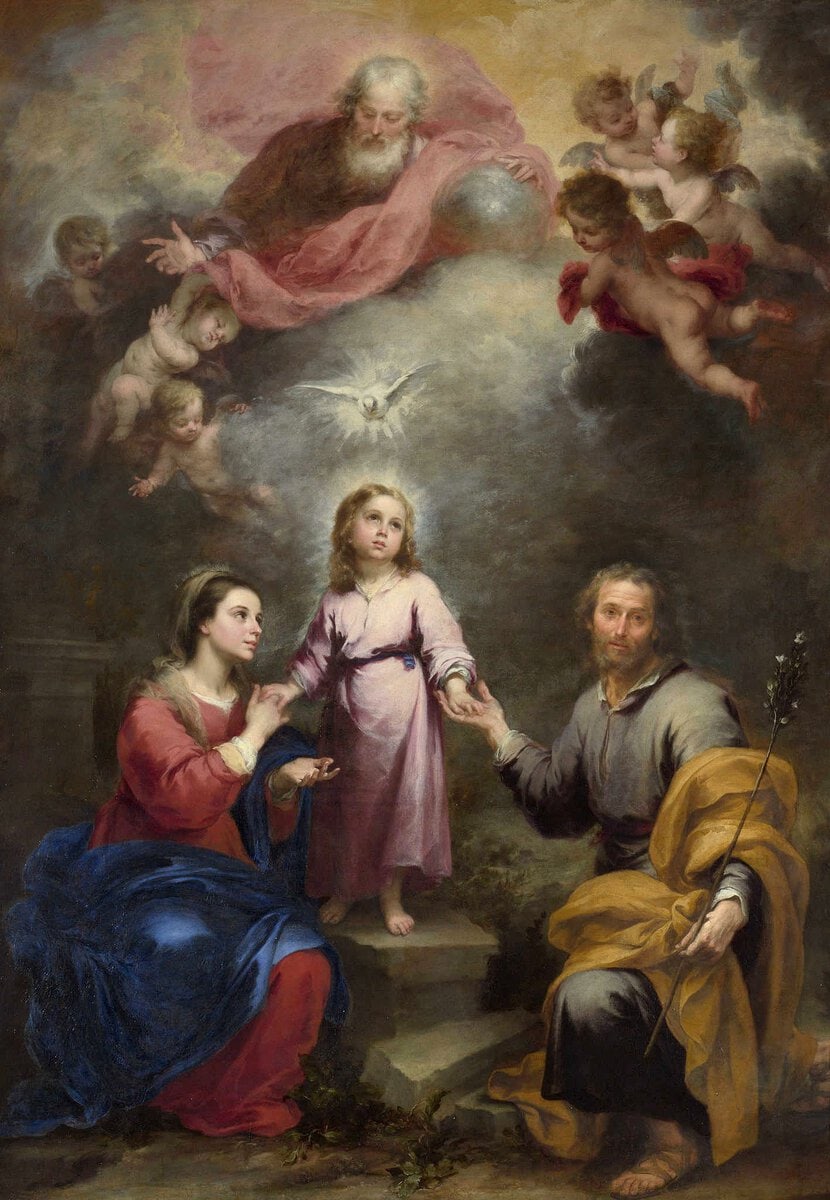 Göksel ve Dünyevi Üçlüler, Bartolomé Esteban Murillo, yaklaşık 1675–1682