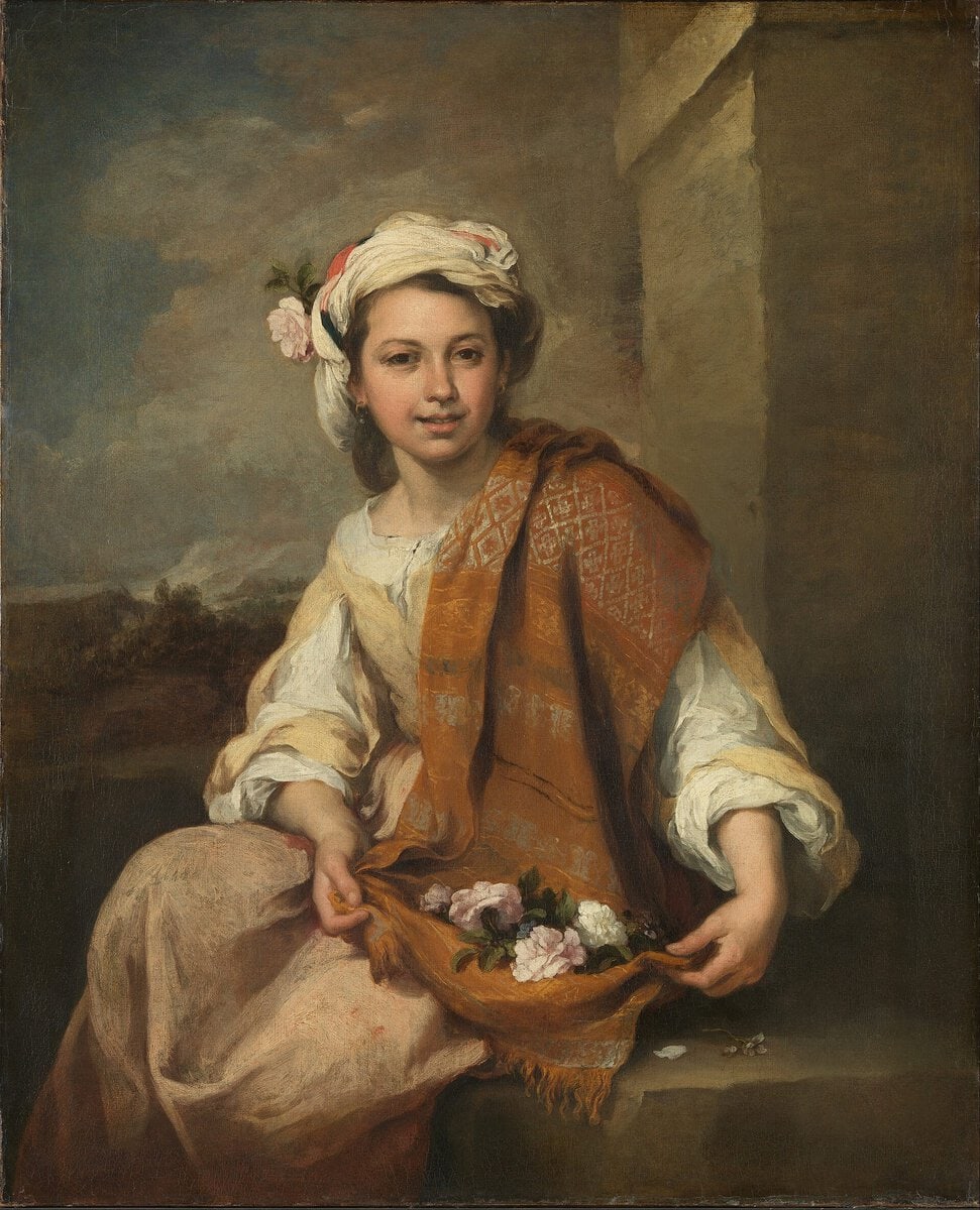 Çiçekçi Kız, Bartolomé Esteban Murillo, 1665–1670