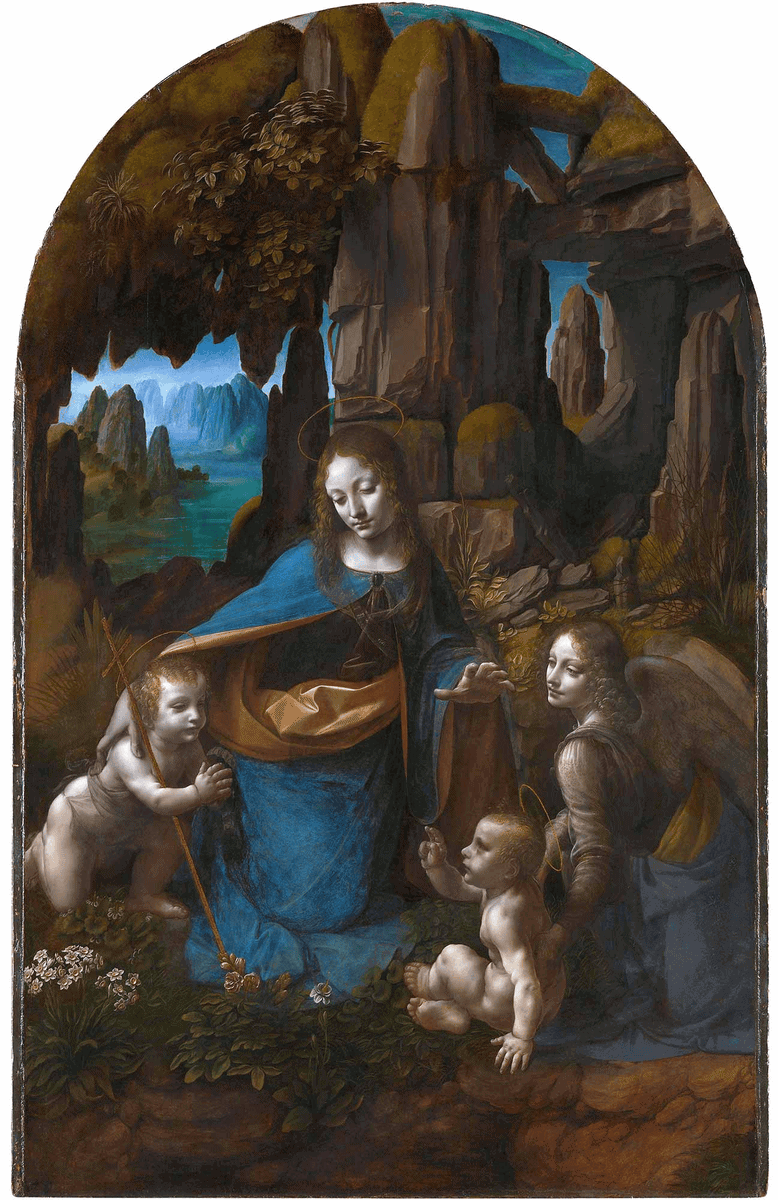 Leonardo da Vinci — Kayalıklar Bakiresi