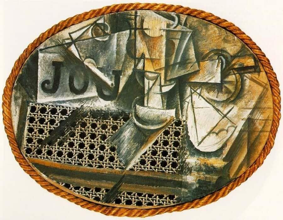 Hasır Sandalyeli Natürmort, Pablo Picasso