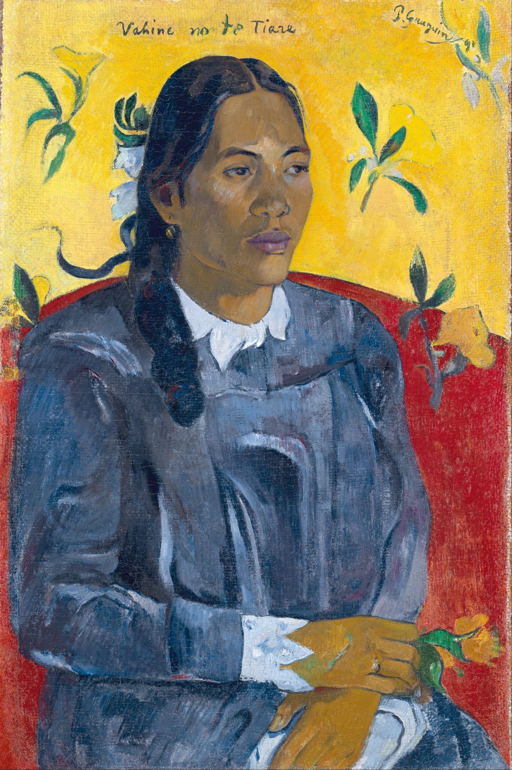 Paul Gauguin, Çiçekli Kadın (Vahine no te tiare) (1891), Ny Carlsberg Glyptotek, Kopenhag