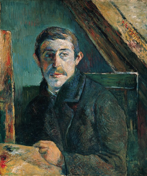 Paul Gauguin'in şövale önündeki otoportresi