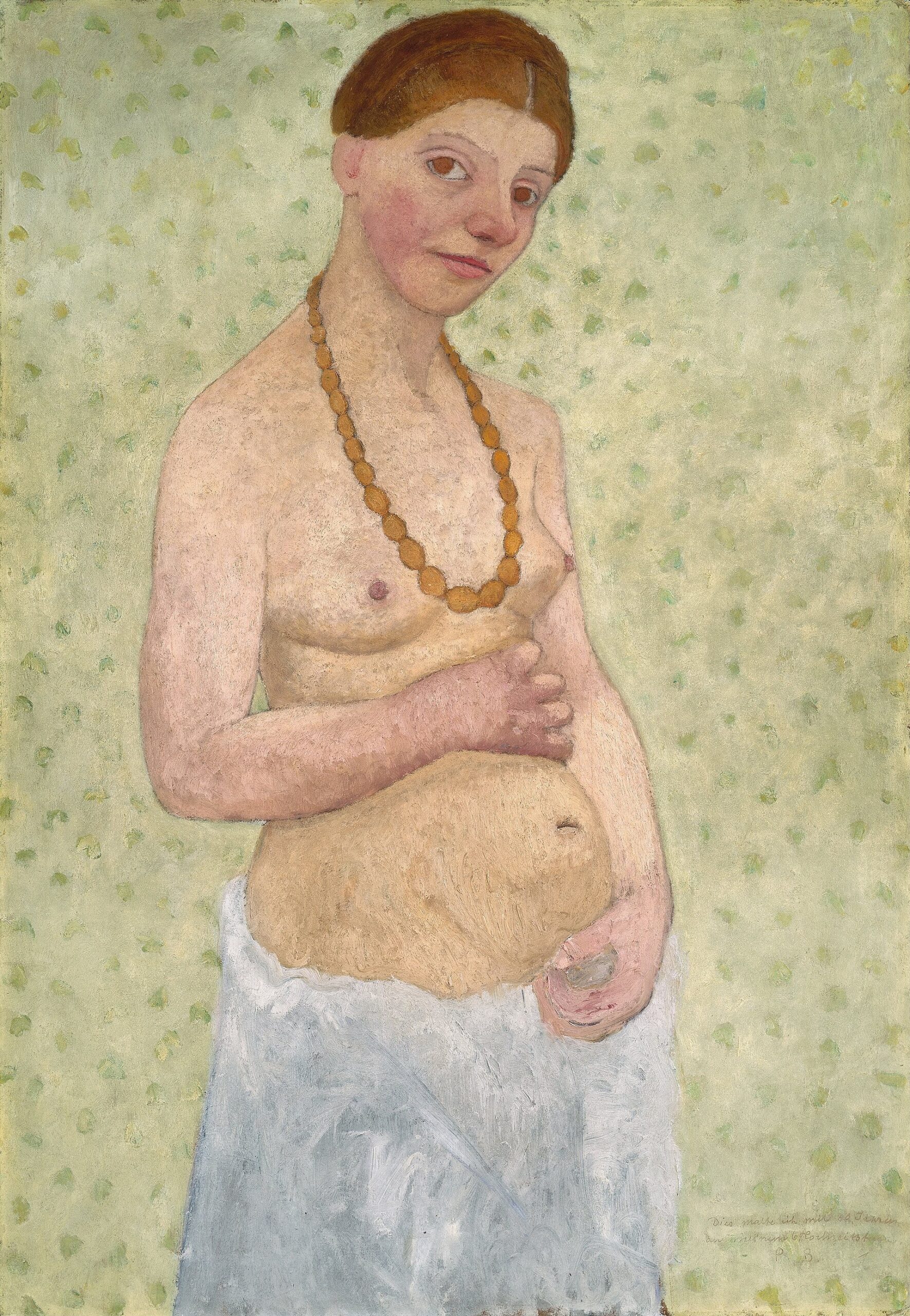 Paula Modersohn-Becker, Altıncı Evlilik Yıl Dönümünde Otoportre (1906), Paula Modersohn-Becker Müzesi, Bremen