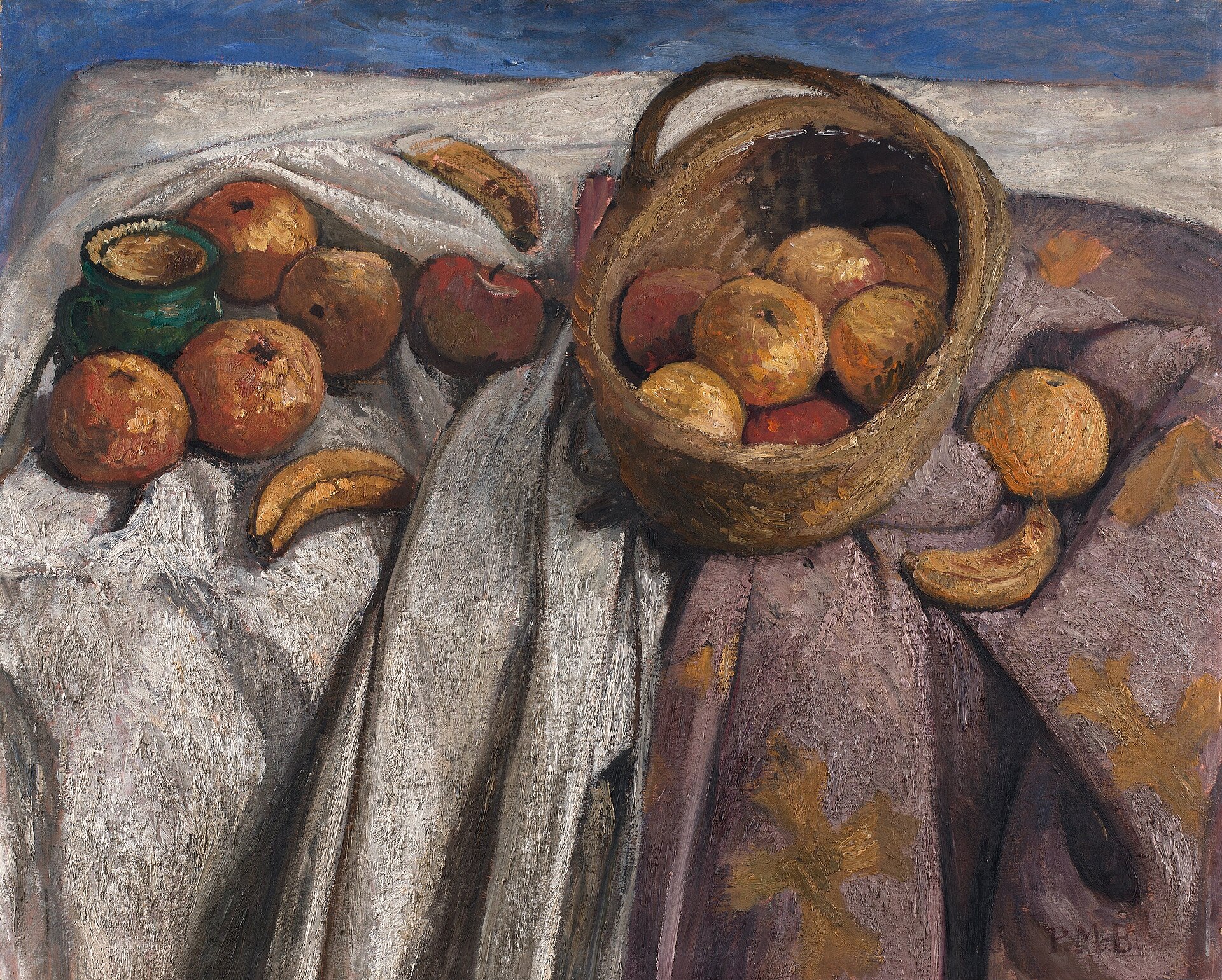 Paula Modersohn-Becker, Elmalı ve Muzlu Natürmort (1905), Kunsthalle Bremen
