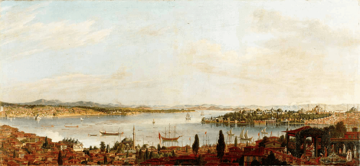 Antoine de Favray'nın 18. yüzyıl İstanbul Panoraması tablosu