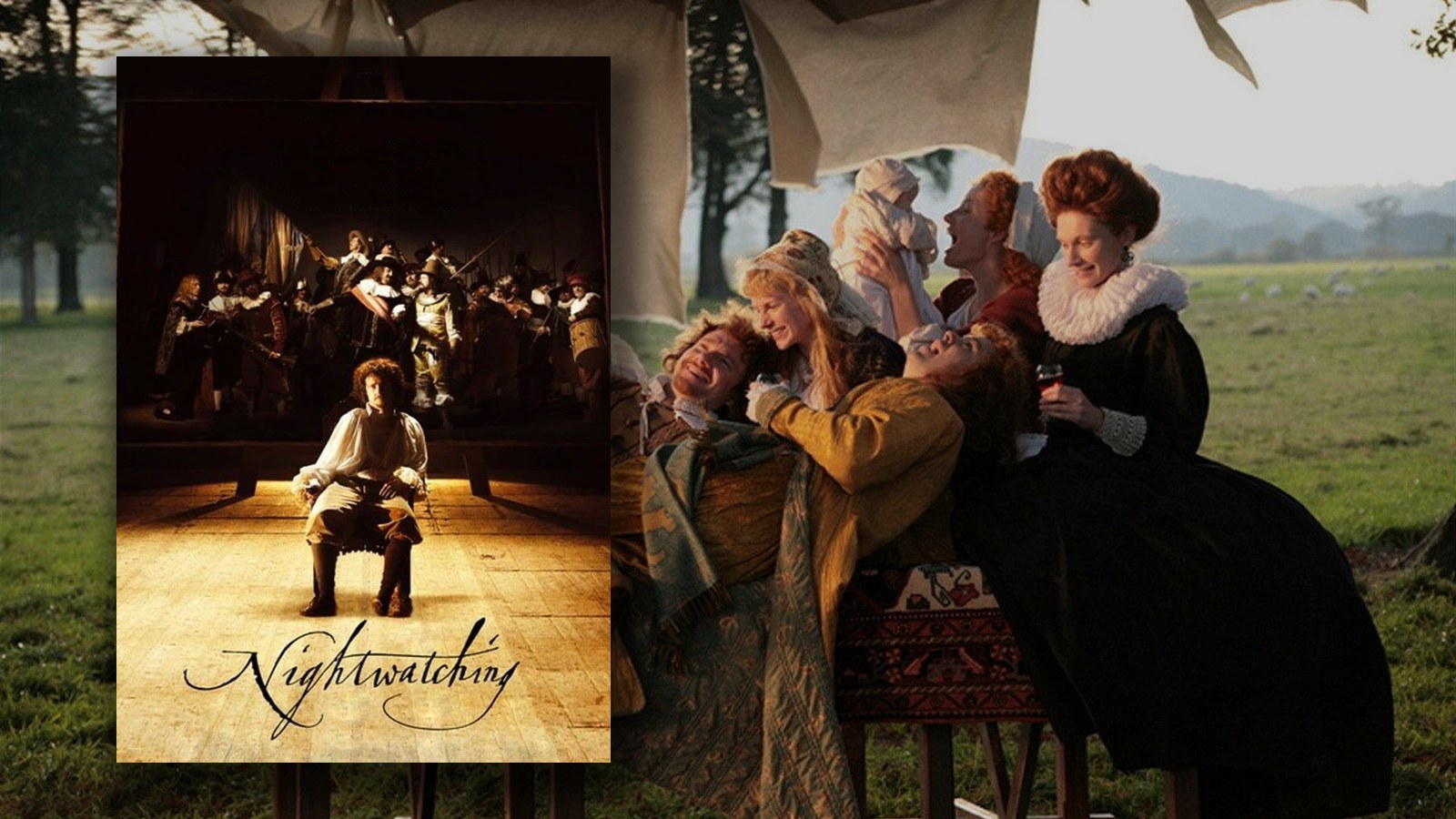 Nightwatching (2007) ve Rembrandt Filmleri filminin afişi ve sahne görüntüsü