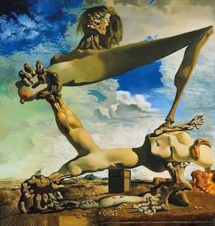 Haşlanmış Fasulyeli Yumuşak Yapı (İç Savaş Önsezisi), Salvador Dali