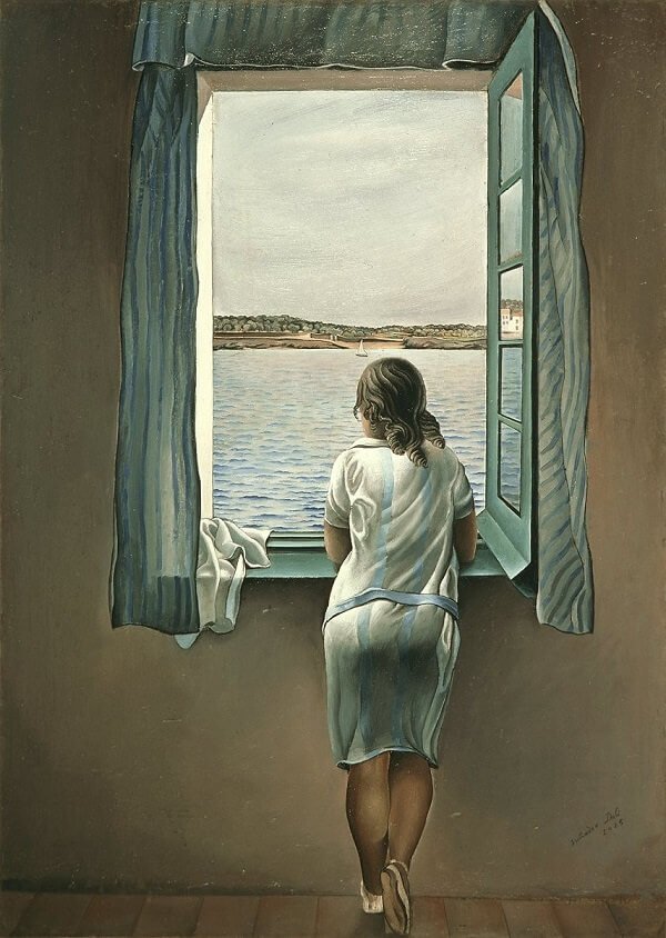 Pencere Kenarındaki Kız, Salvador Dali
