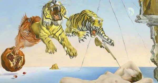Uyanmadan Bir Saniye Önce, Bir Narın Etrafında Uçan Arının Yol Açtığı Rüya, Salvador Dali