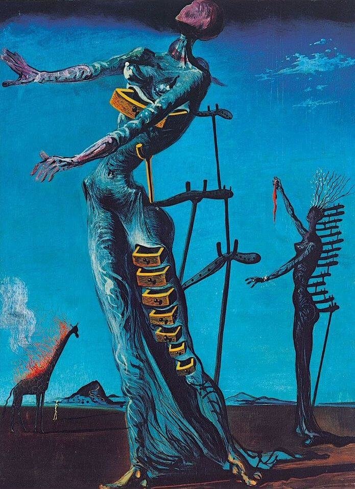 Yanan Zürafa, Salvador Dali
