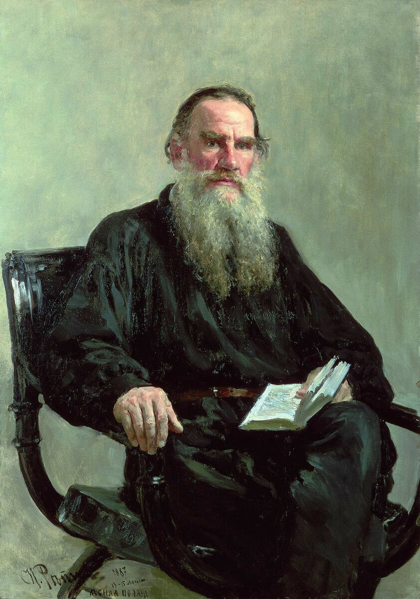 Lev Tolstoy portresi, İlya Repin, 1887