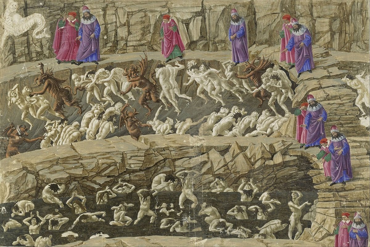 İlahi Komedya çizimleri, Sandro Botticelli