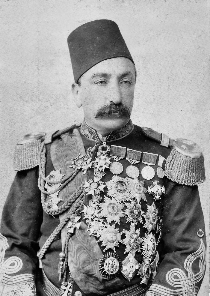 Şeker Ahmed Paşa'nın fotoğraf portresi, 1898