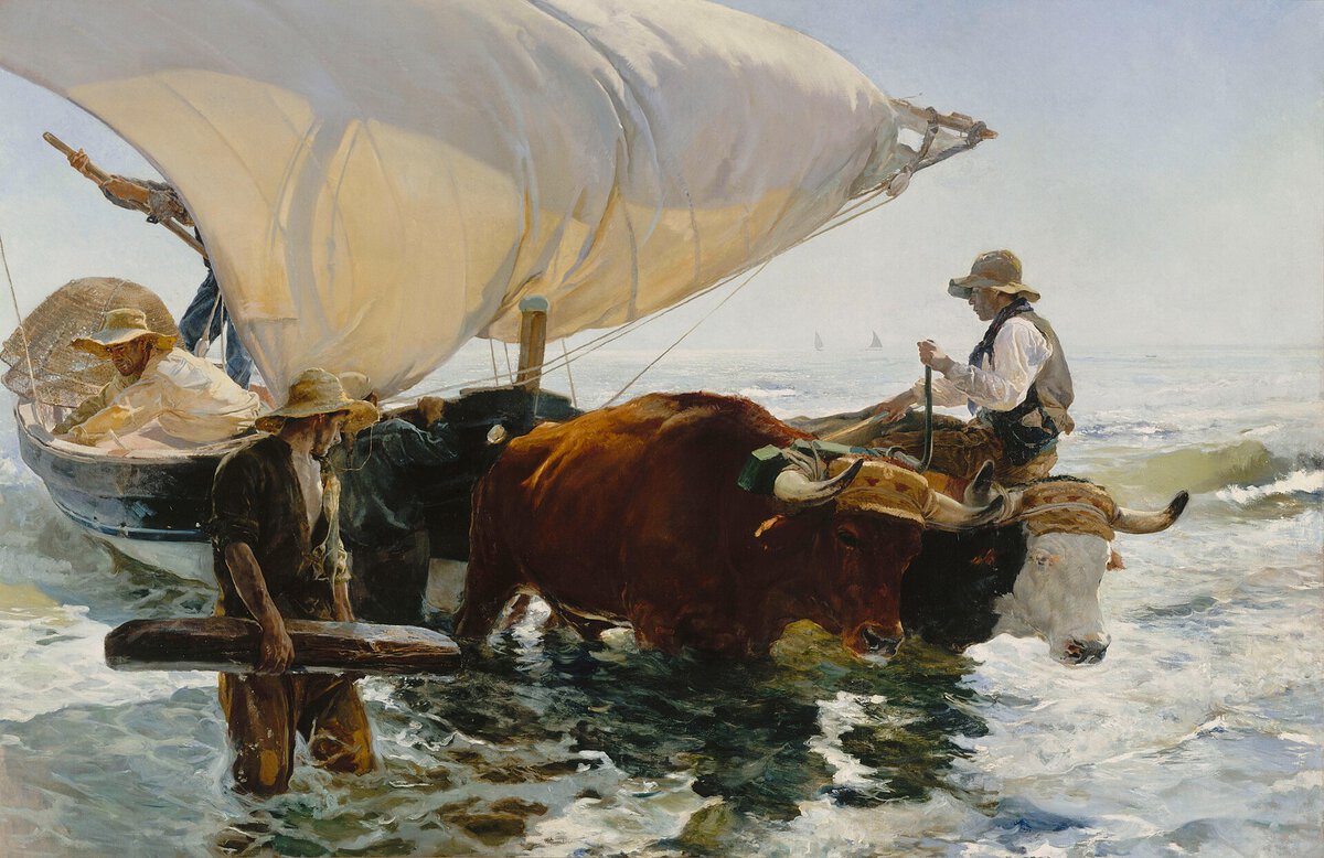 Joaquin Sorolla'nın Balıktan Dönüş tablosu, 1894