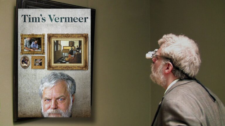 Tim's Vermeer (2013) filminin afişi ve sahne görüntüsü