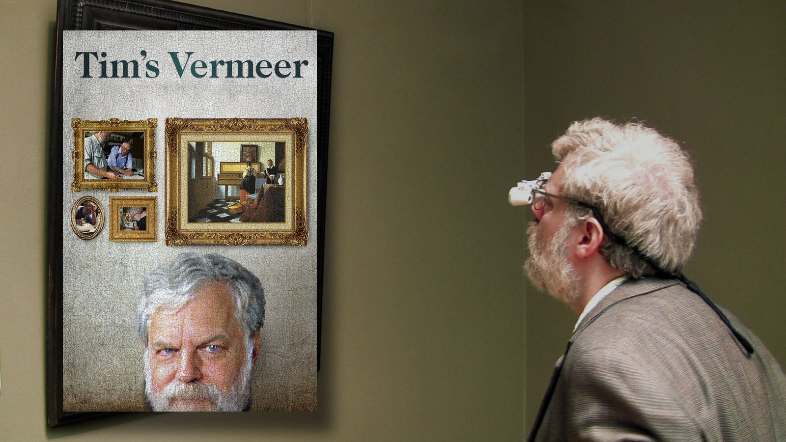Tim's Vermeer (2013) filminin afişi ve sahne görüntüsü
