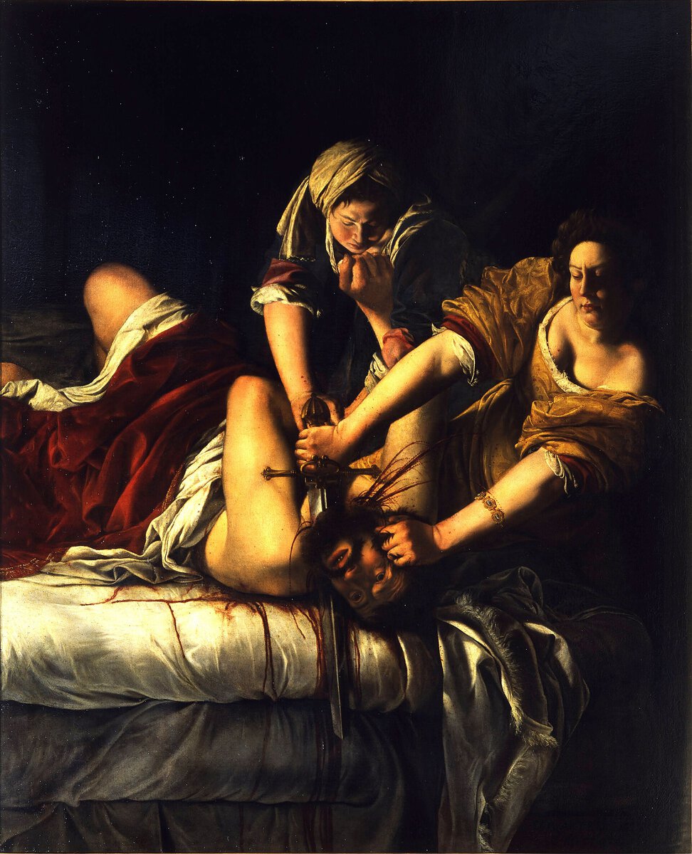 Artemisia Gentileschi'nin Holofernes'in Başını Kesen Judith tablosu (yaklaşık 1620)