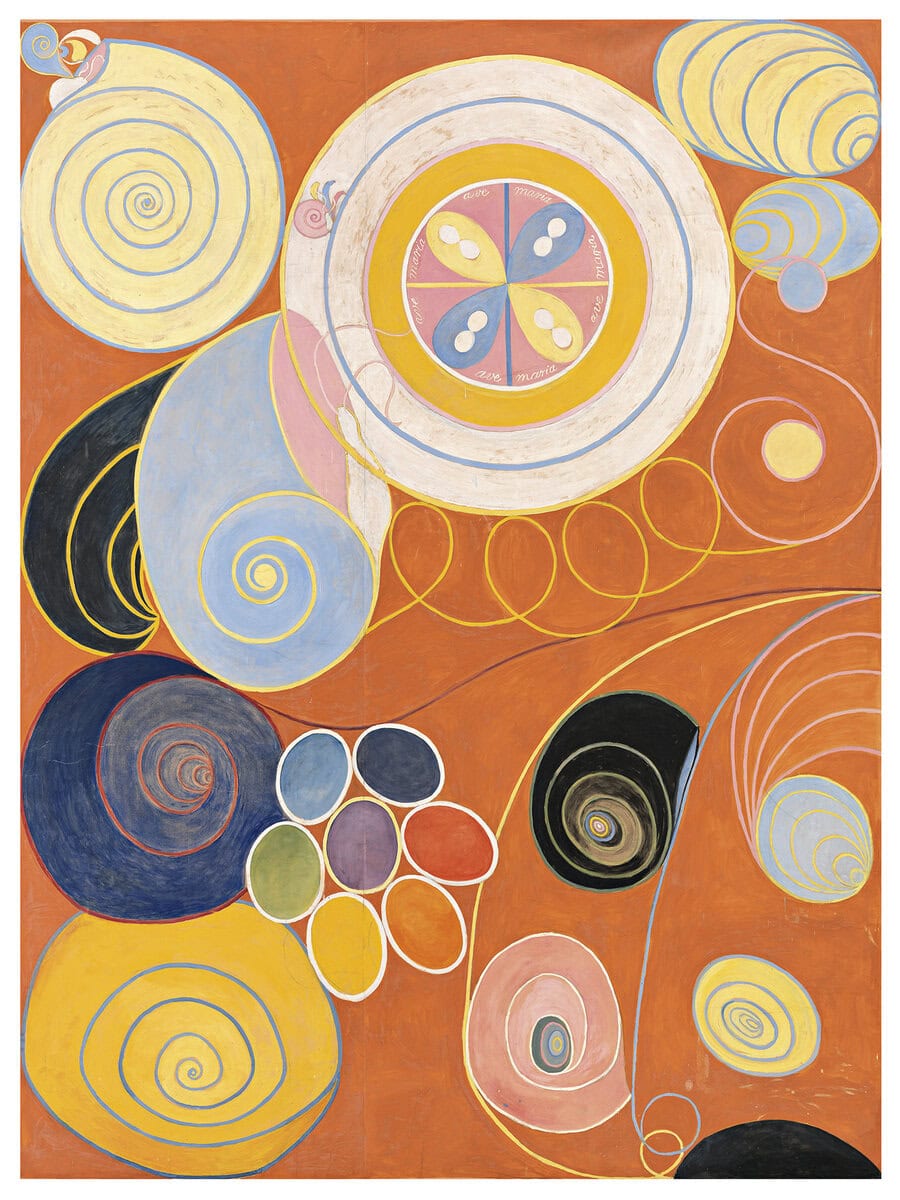 Hilma af Klint'in En Büyük On serisinden Gençlik No. 3 tablosu (1907)