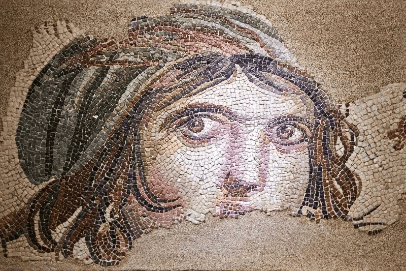 Zeugma Mozaik Müzesi'nin sembolü Çingene Kızı mozaiği