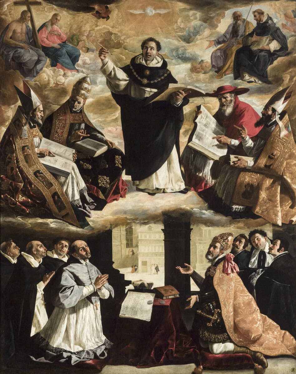 Aziz Tomas Akinalı'nın Yüceltilmesi tablosu, Francisco de Zurbaran, yaklaşık 1631